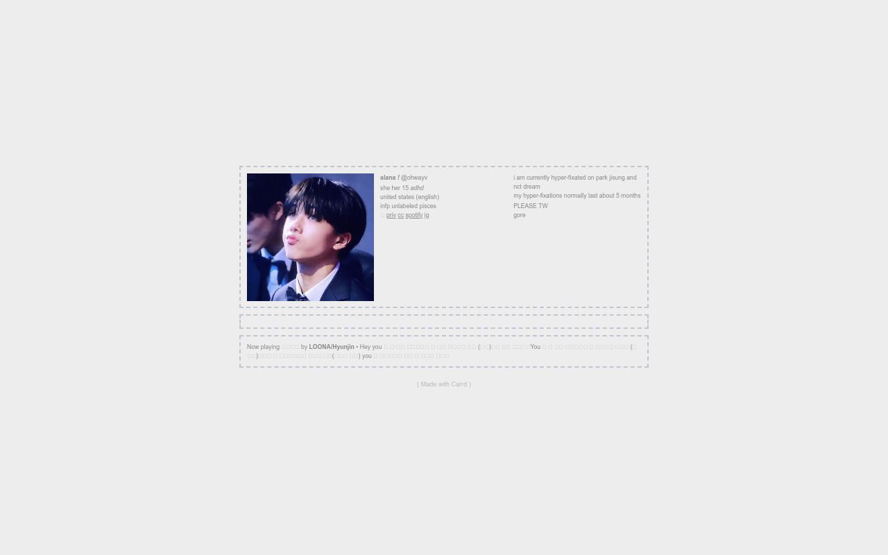 Carrd profile picture for @originally